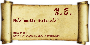 Németh Bulcsú névjegykártya